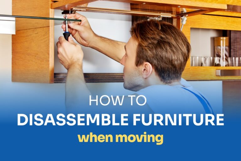 How to disassemble furniture when moving